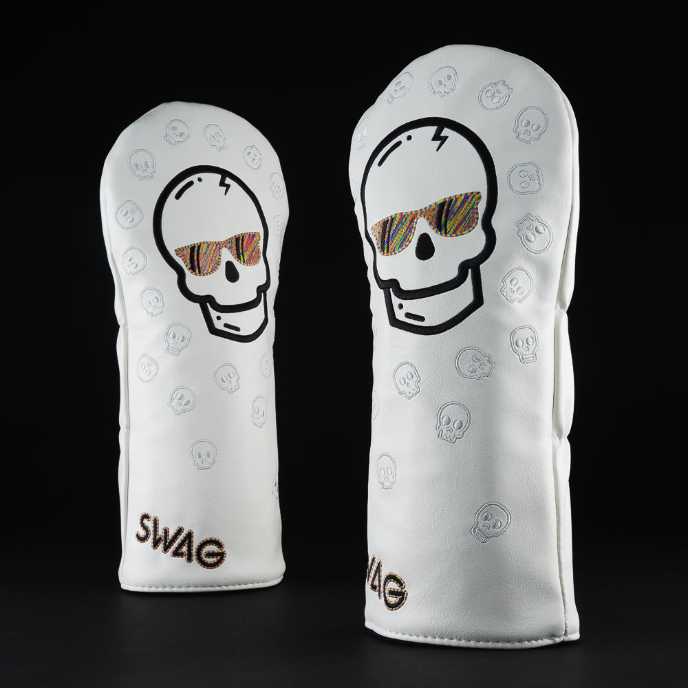 Rainbow Skull Driver Cover – Swag Golf Co