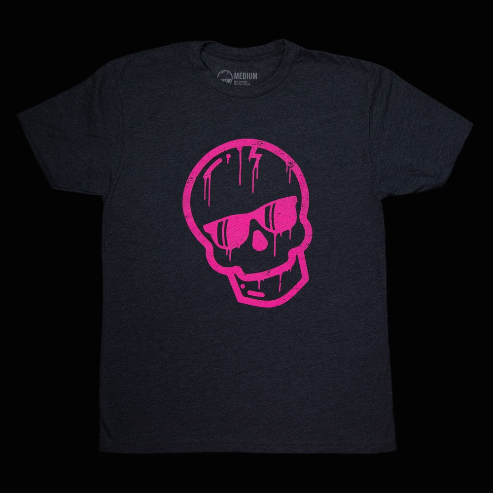 Pink Dripping Skull Shirt