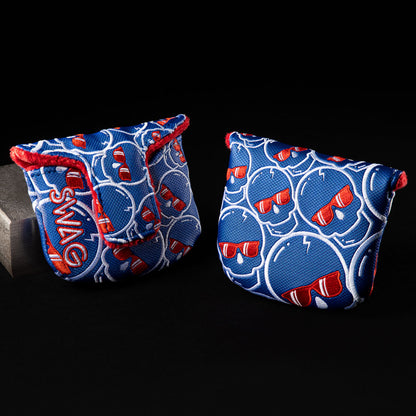 Patriotic Concentric Skulls Mallet Cover