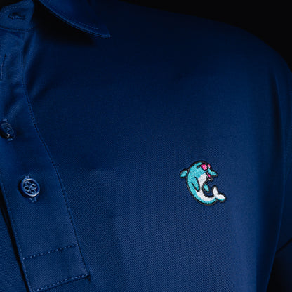 G/FORE Navy Flipper Polo