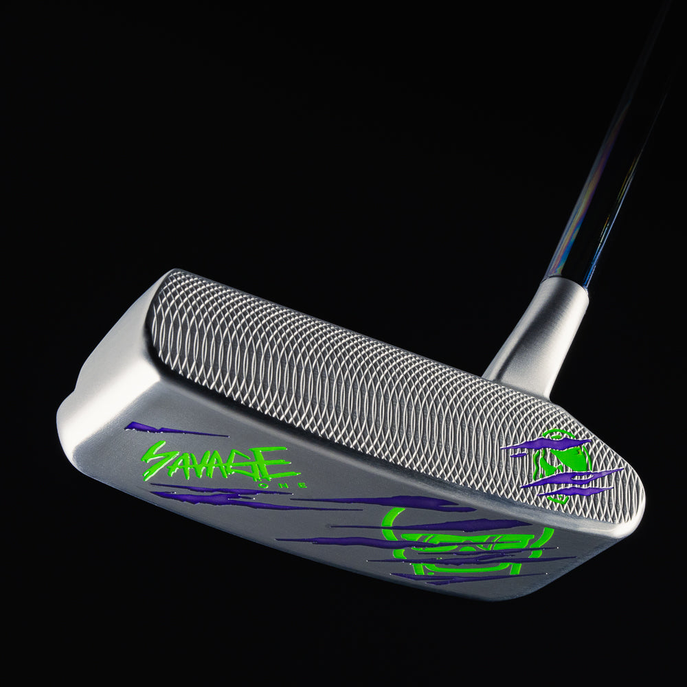 Savage One Rad stainless steel precision milled golf putter designed and made in the USA.