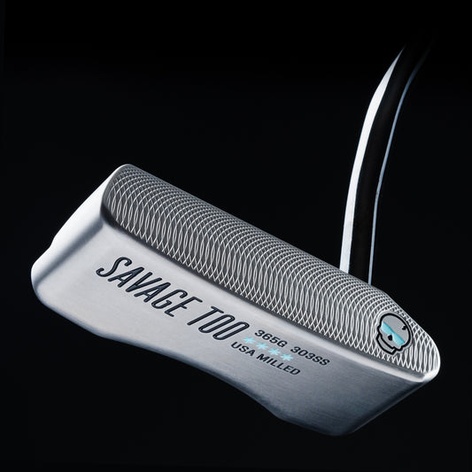 Swag Savage Too precision milled, hand-finished stainless steel golf putter made in the USA.