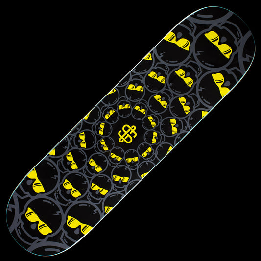 Concentric Skulls Skateboard Deck