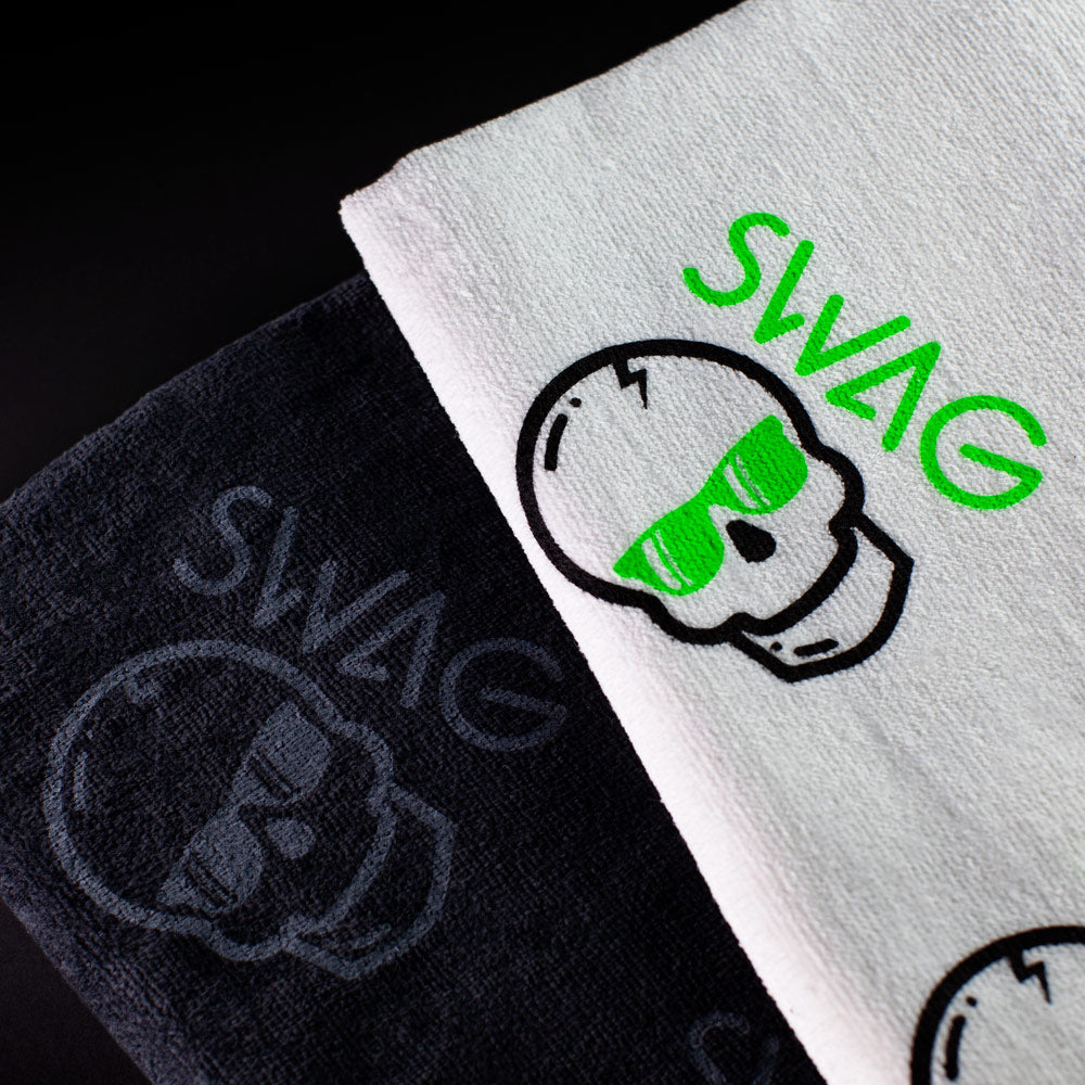 Skull Pattern Lime Towel