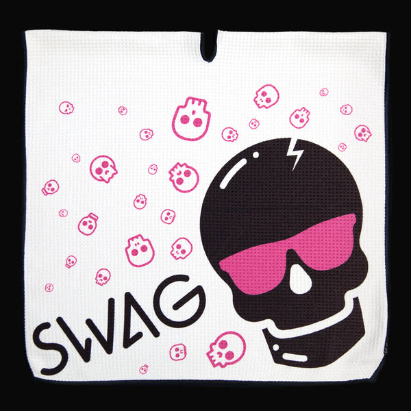 Swag store pink skull towel