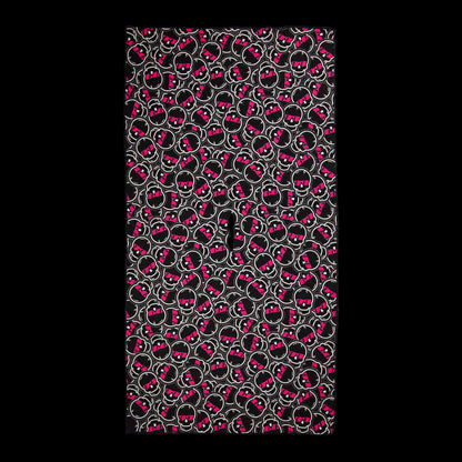 Pink Stacked Skull Towel