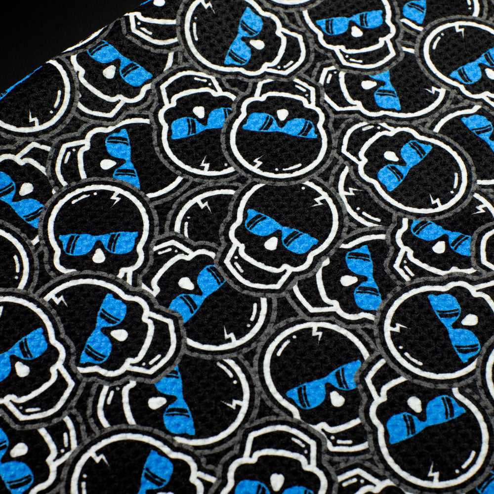 Blue Stacked Skull Towel