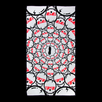 Hot Lava Concentric Skulls Towel