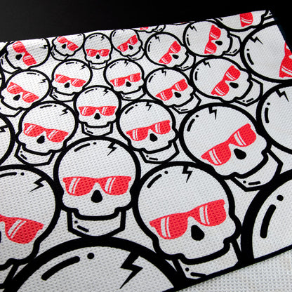 Hot Lava Concentric Skulls Towel