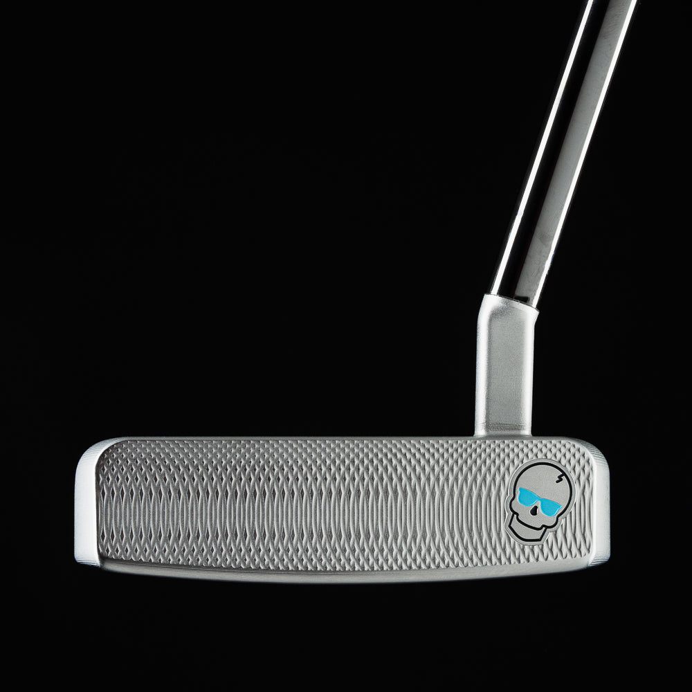 The Boss precision milled 303 stainless steel mallet putter golf club made in the USA.