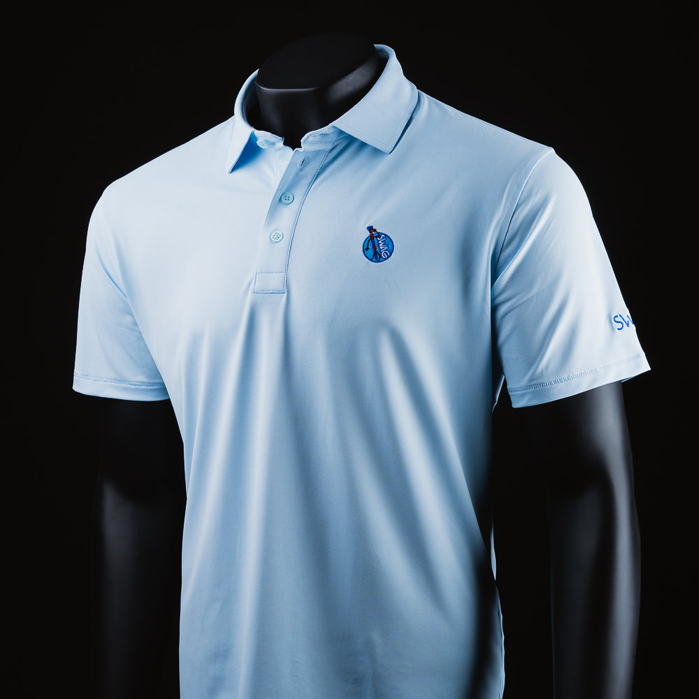 G/FORE Blue Tee Party Polo