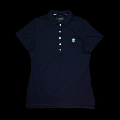 Women's Navy Tiffany Skull Polo